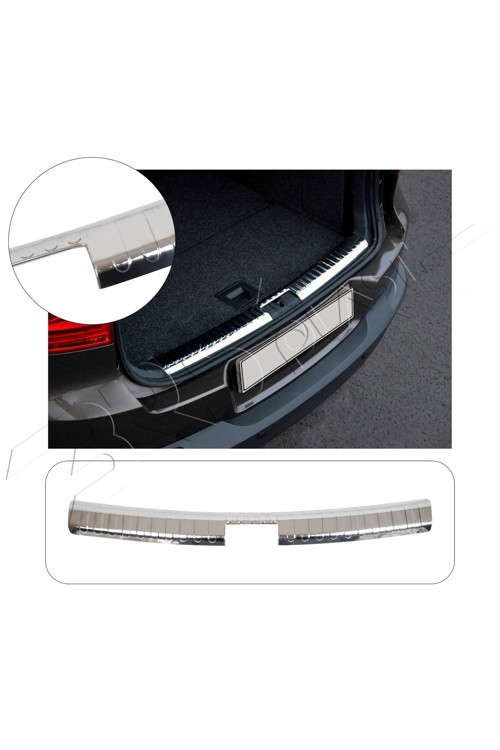Volkswagen Tiguan 1 Uyumlu 2007-2015 Innen Krom Arka Tampon Üstü Koruma Paslanmaz Çelik