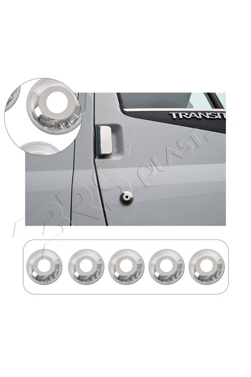 Ford Transit Uyumlu 2002-2014 Krom Kilit Açma 5 Parça Paslanmaz Çelik