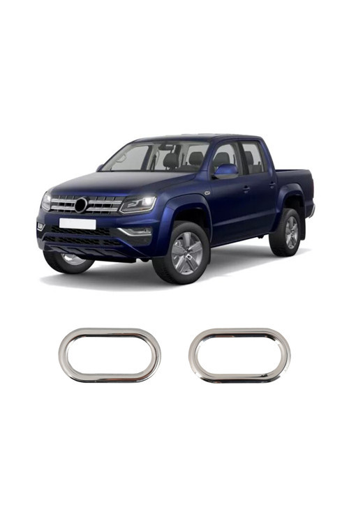 Volkswagen Amarok Uyumlu 2010-2021 Krom Sinyal Çerçevesi 2 Parça Paslanmaz Çelik
