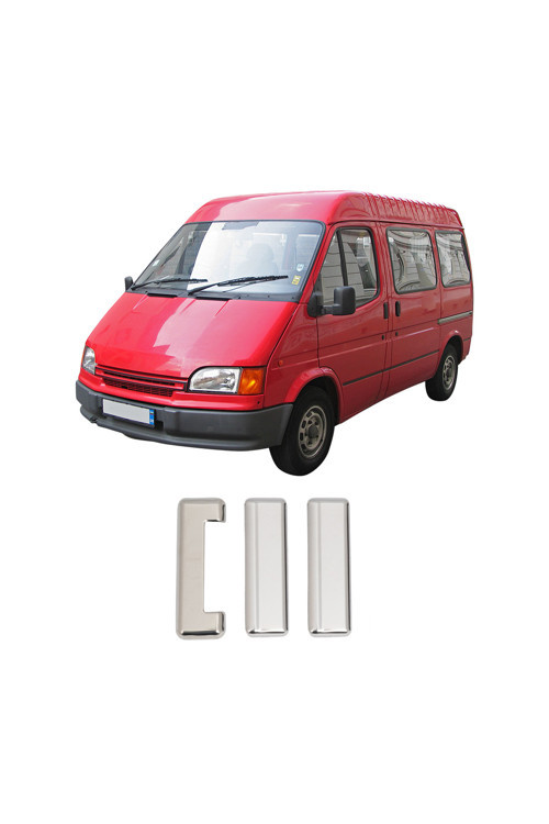 Ford Transit Uyumlu 1998-2003 Krom Kapı Kolu 3 Kapı Paslanmaz Çelik