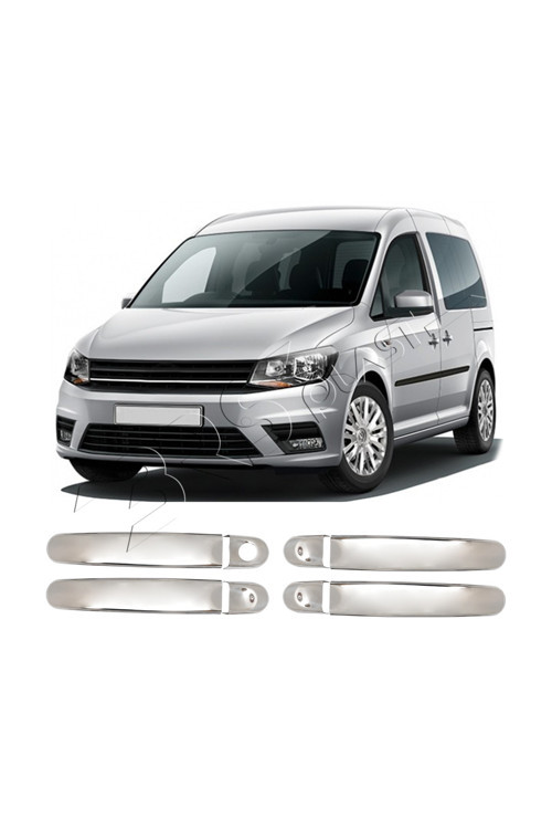 Volkswagen Caddy Facelift Uyumlu 2010-2014 Krom Kapı Kolu 4 Kapı Paslanmaz Çelik