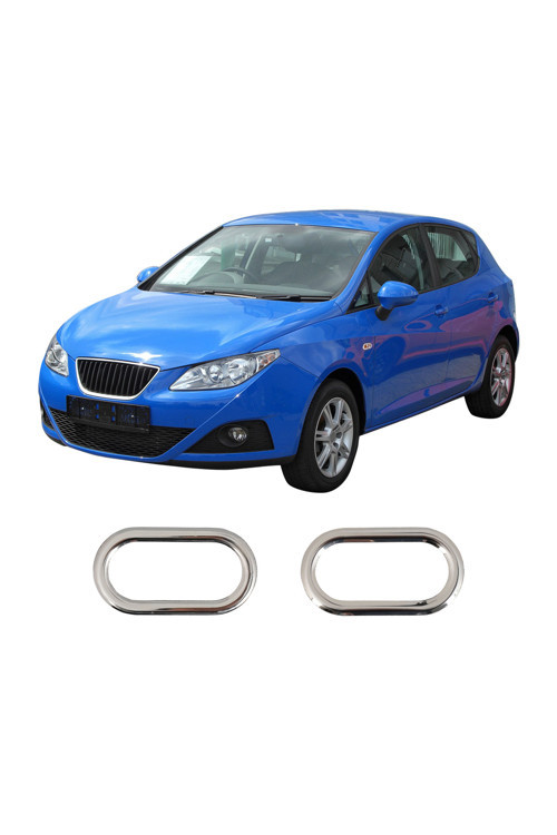Seat İbiza 4 Uyumlu 2009 Ve Üzeri Krom Sinyal Çerçevesi 2 Parça Paslanmaz Çelik