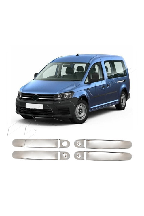 Volkswagen Caddy Uyumlu 2016-2021 Krom Kapı Kolu 4 Kapı Paslanmaz Çelik