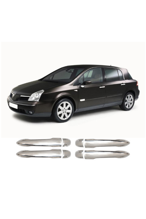 Renault Vel Satis Uyumlu 2006-2009 Krom Kapı Kolu 4 Kapı Paslanmaz Çelik