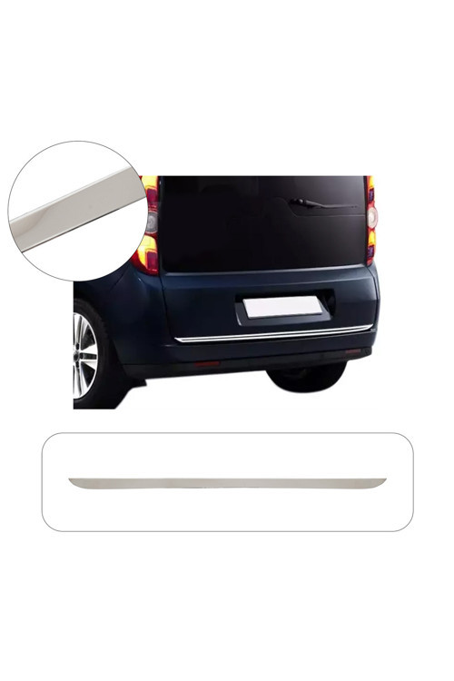 Opel Combo D Uyumlu 2011 Ve Üzeri Krom Bagaj Alt Çıtası Paslanmaz Çelik