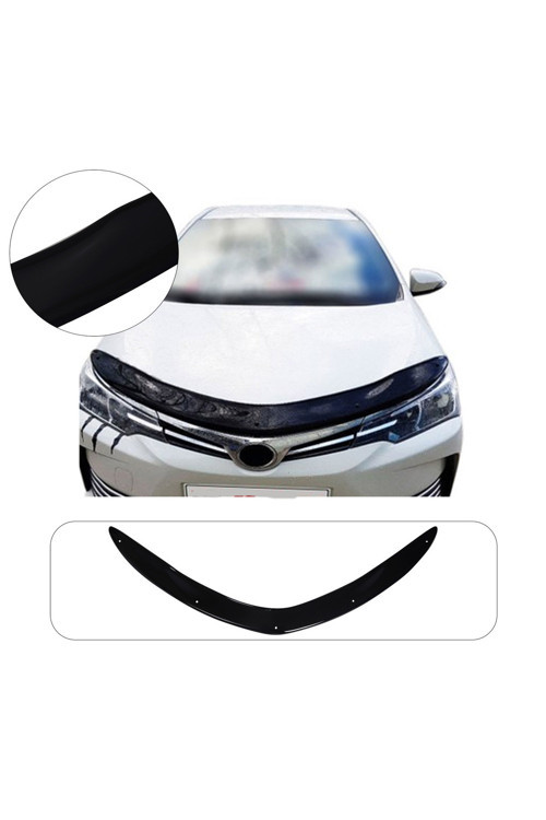 Toyota Corolla Uyumlu 2013-2018 Abs Piano Black Kaput Rüzgarlığı