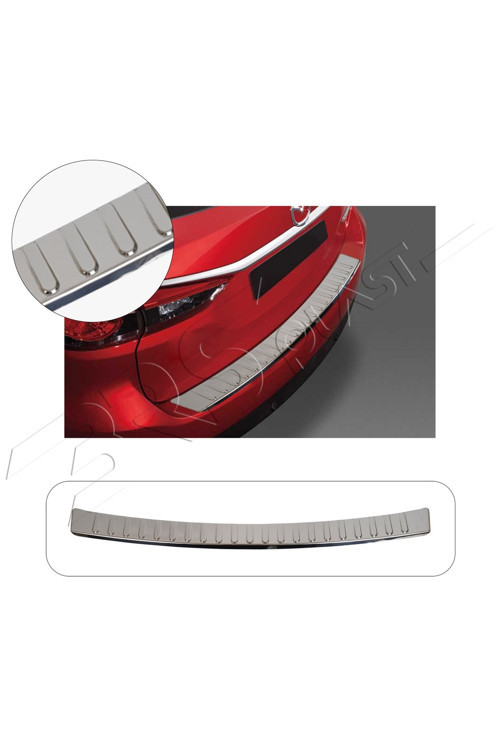 Mazda 5 Iı Cw Uyumlu 2010 Ve Üzeri Krom Arka Tampon Üstü Koruma Paslanmaz Çelik