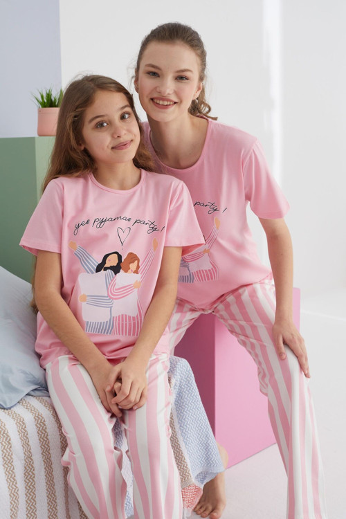 Pamuklu Örme Pijama Takım
