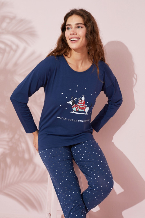 Pamuklu Örme Pijama Takım 24240160