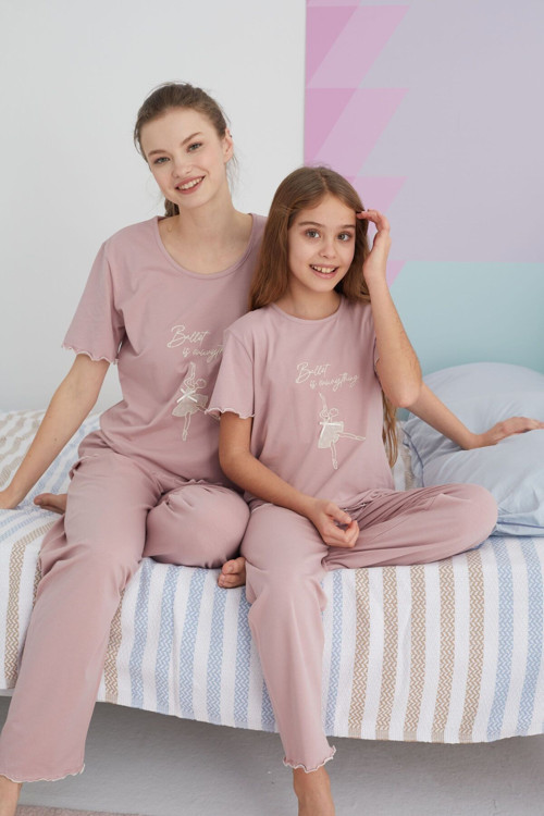 Pamuklu Örme Pijama Takım