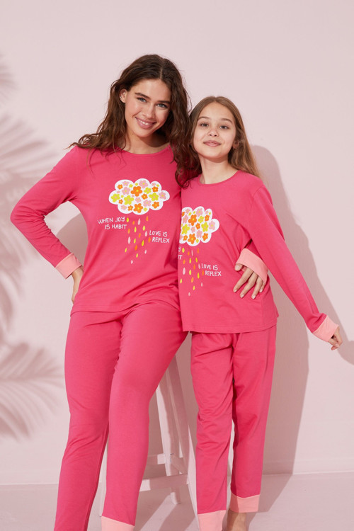 Pamuklu Örme Pijama Takım 24241066