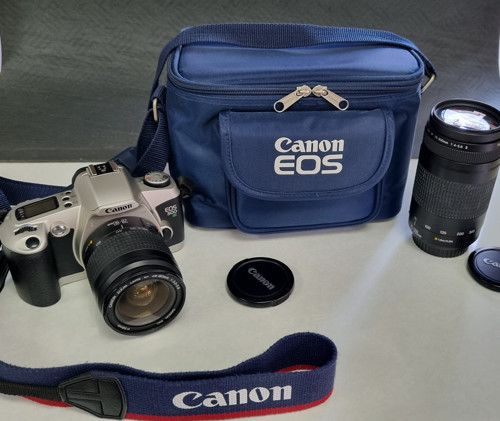 EOS 500 N 28-80mm + 75-300mm Lensli Analog Filmli Fotoğraf Makinesi (2.EL)