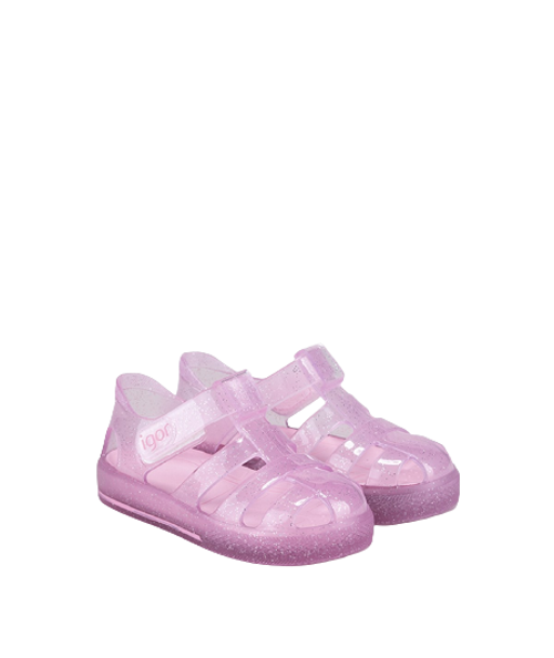 Star Glitter Çocuk Sandalet LİLA