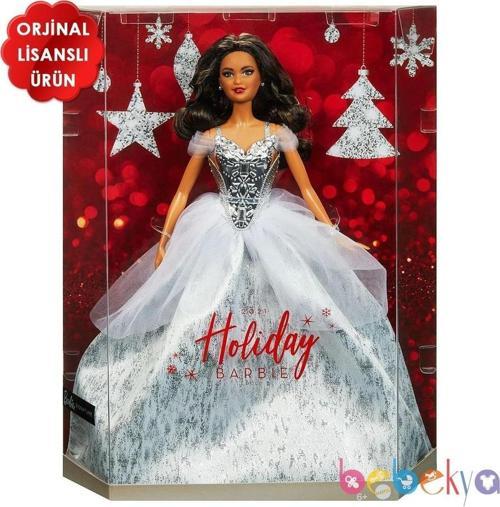 2021 Mutlu Yıllar Bebeği Esmer Barbie Yılbaşı Bebeği GXL20
