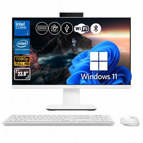 ExpertCenter Core 3 100U 24GB 512GB SSD 23.8" FHD Win11Pro AIO Bilgisayar P440VAK-C38512W0D A18