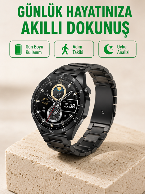 Bluetooth Akıllı Saat – Nabız, Adım Sayar, Uyku Takibi ve Spor Modlarıyla Akıllı Yaşam Asi