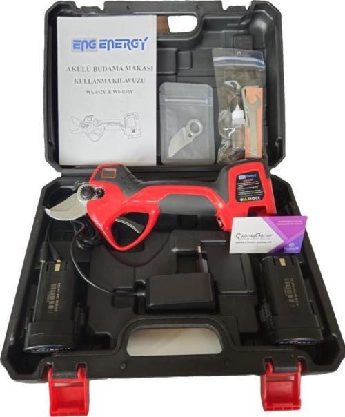 WS-032Y Akülü Budama Makası 32mm 2 Bataryalı Set