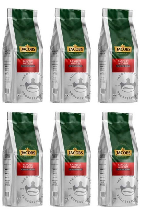 Banquet Medium Espresso Beans Çekirdek Kahve 1000 Gr X 6 Paket