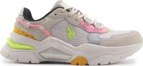 Vıncent Bej Pembe Sarı Ürün Kadın Sneaker Ayakkabı