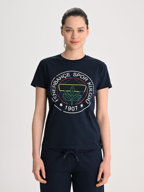 KADIN TRIBUN ÇİZGİ LOGOLU TSHIRT