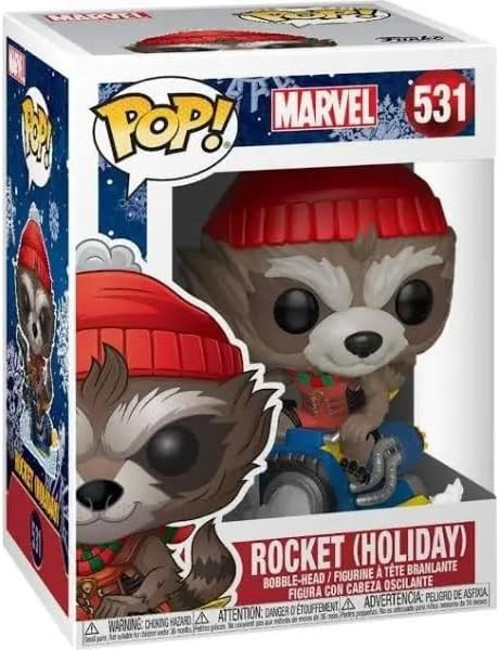 Marvel: Holiday - Rocket Raccoon On Sled Funko Vinyl Figure