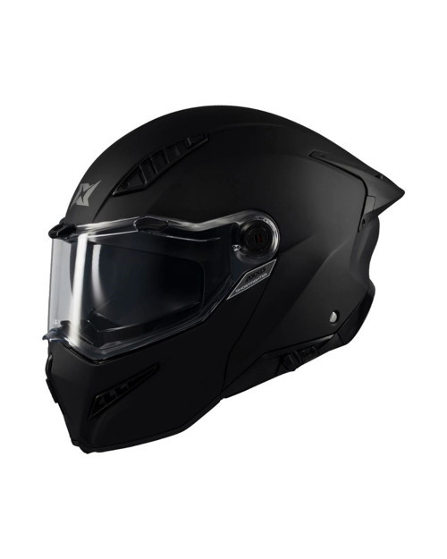 AXXIS Ghostfighter Solid A1 Mat Siyah Motosiklet Kaskı - MotoDede