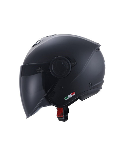 SW-767 Mat Siyah Yarım Kask - MotoDede