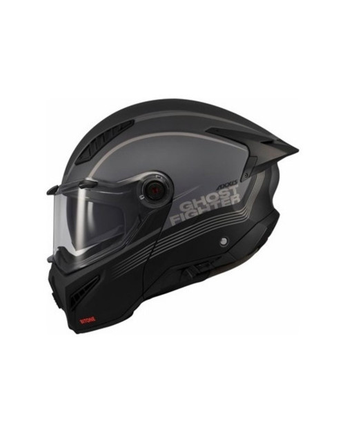 AXXIS Ghostfighter Bitone C12 Mat Koyu Gri Motosiklet Kaskı - MotoDede