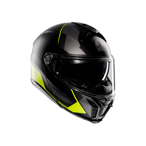 KASK/TOURMODULAR MLT PERCEPTION MATT BLK YLW FLUO