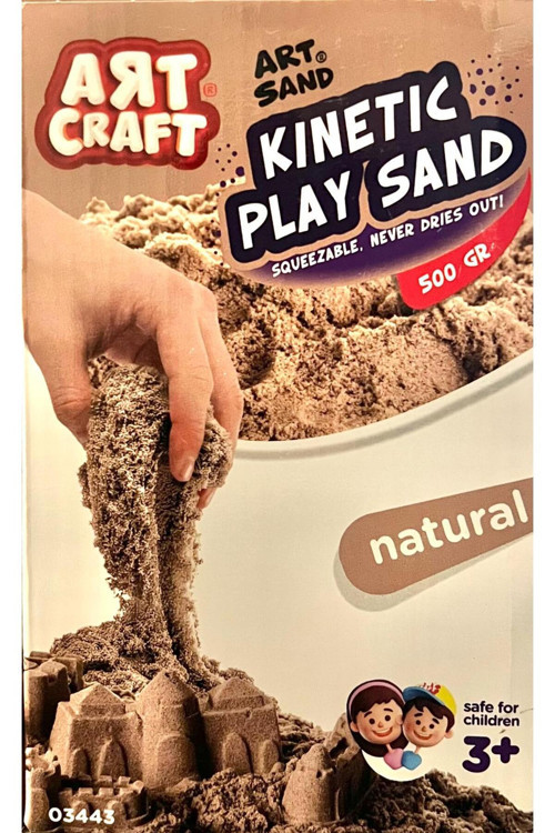 Kinetik Oyun Kumu Kınetıc Play Sand 500 Gr Mor Mavi Yeşil Natural