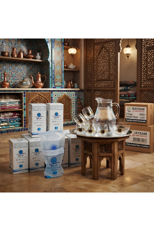 5 Lt Orjinal Zemzem Suyu + 9 Parça Zemzem Takımı