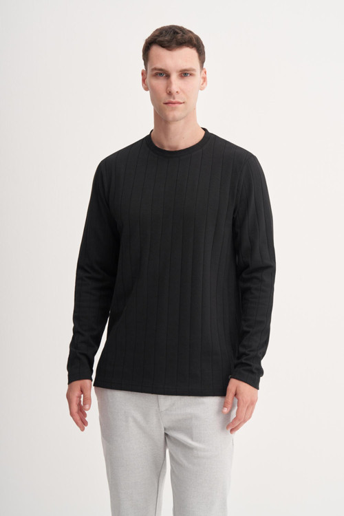 53950 Erkek Bisiklet Yaka Sweatshirt