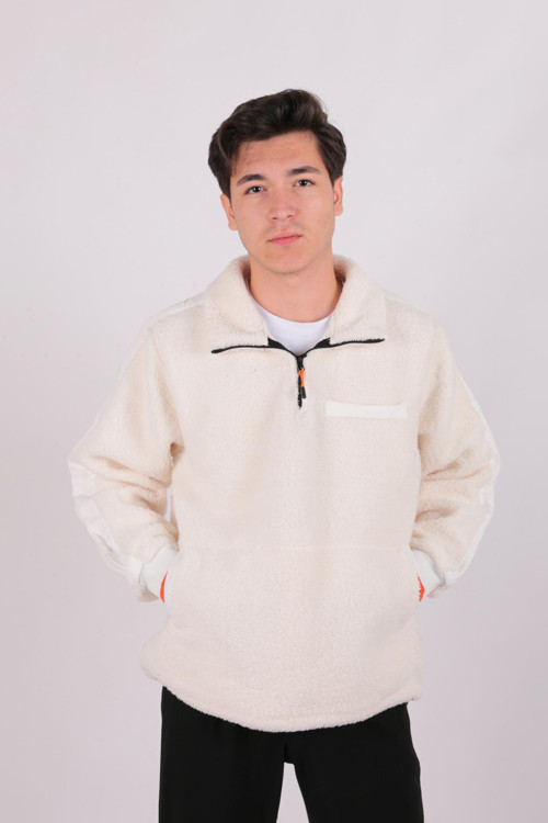Ff23B6051 Erkek Peluş Mont