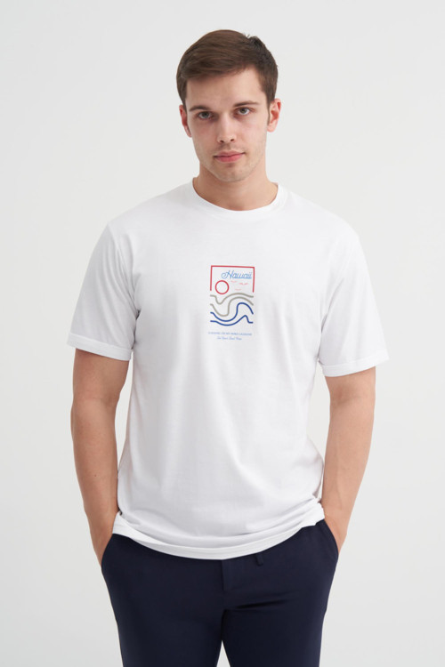 4188 Erkek Bisiklet Yaka T-Shirt