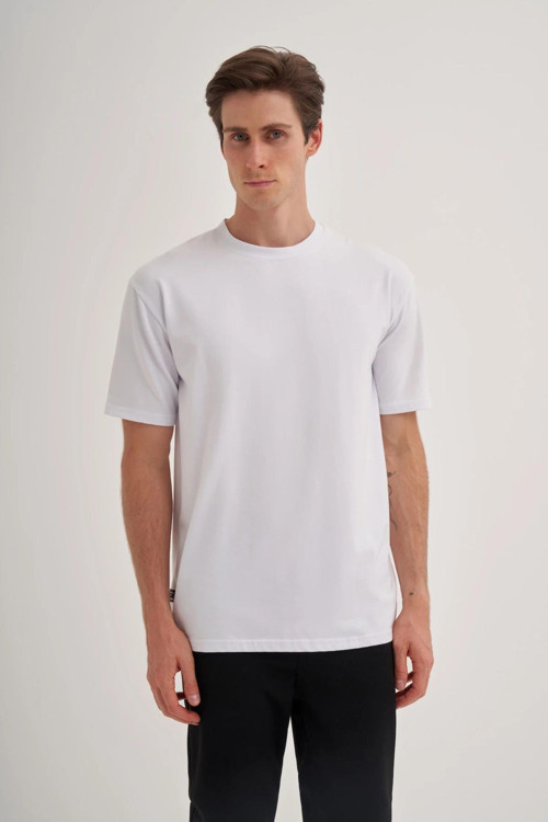 4262 Erkek Bisiklet Yaka T-Shirt