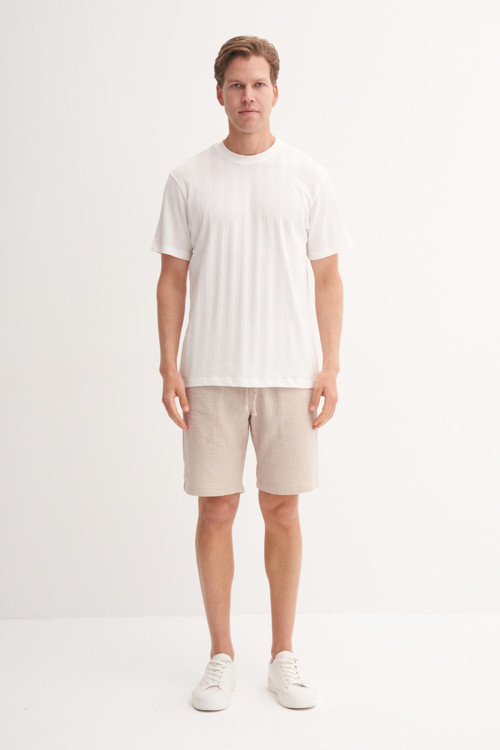42770 Erkek Bisiklet Yaka Iklet Yaka T-Shirt