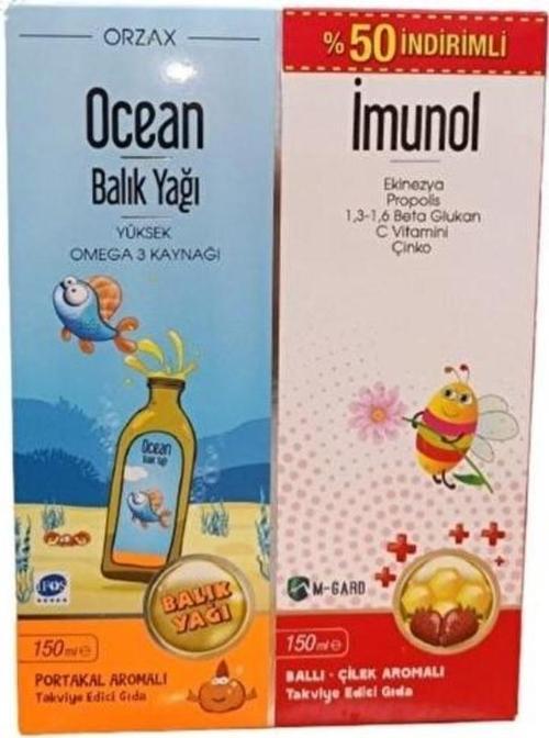 Ocean Balık Yağı Portakal ve Imunol Kofre Paket
