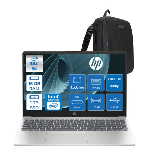 Laptop Aı 15-FD2022NT Intel Core Ultra 7 255U Aı 16GB Ddr5 1tb SSD Intel® Grafik Fhd (1920 x 1080) Yansıma Önleyici Freedos Bilgisayar ZD7UA2EAF03+ZETTAÇANTA