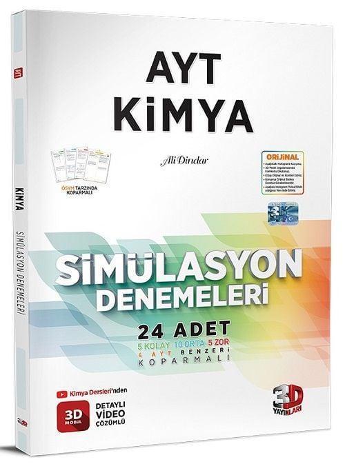 3D Yayınları YKS AYT Kimya Simülasyon 24 Deneme Video Çözümlü