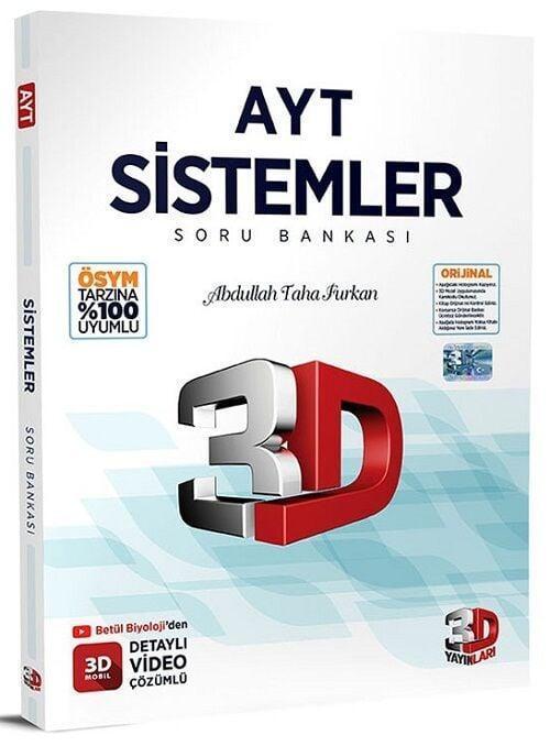 3D Yayınları YKS AYT Sistemler Soru Bankası Video Çözümlü