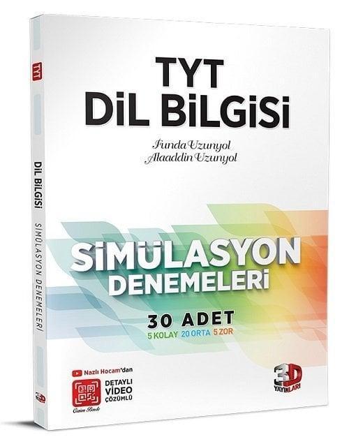 3D Yayınları YKS TYT Dil Bilgisi Simülasyon 30 Deneme
