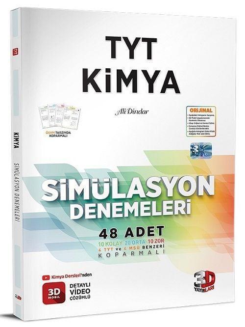 3D Yayınları YKS TYT Kimya Simülasyon 48 Deneme