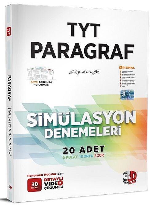 3D Yayınları YKS TYT Paragraf Simülasyon 30 Deneme Video Çözümlü