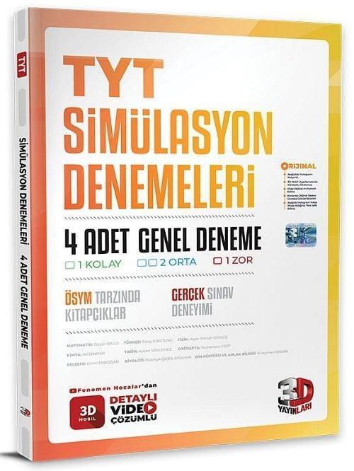 3D Yayınları YKS TYT Simülasyon 4 Genel Deneme Video Çözümlü