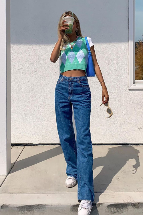 Mad Girls Mavi Palazzo Jean MG1289
