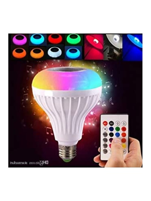 Bluetoothlu Led Ampul Hoparlör Mp3çalar Renkli Led Disko Ampul