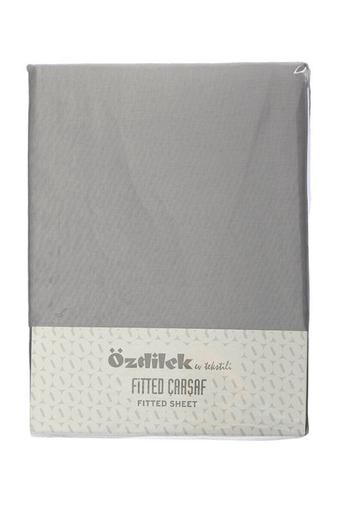 Fıtted Yastıklı Çarşaf 160X200+30 Gümüş