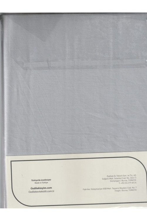 Çarşaf Fitted Yastıklı Ranforce 120*200 Sılver Colourıst