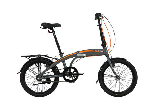 FX 3500 NX3 20" Jant 28 CM Kadro 3 Vites Katlanır Bisiklet Gri Turuncu