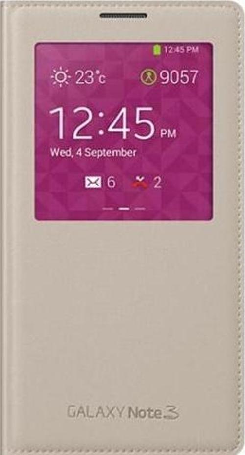 Note3 S-View Kılıf Bej EF-CN900BUEGWW
